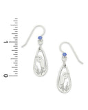 Silver-tone Heron Laser Cut Dangle Earring Made in USA by Sienna Sky 982