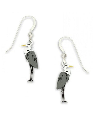 Sienna Sky Great Blue Heron Drop Earrings 1186