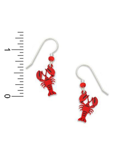 Red Lobster Drop Earrings Made in USA by Sienna Sky 1196 3