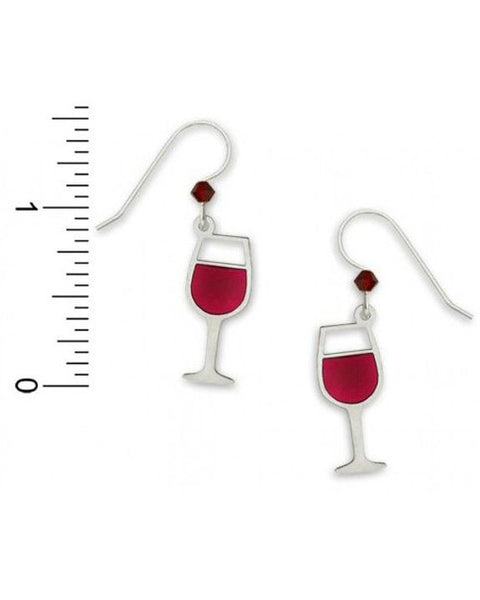 Sienna Sky Red Wine Glass Drop Earrings 1115 2