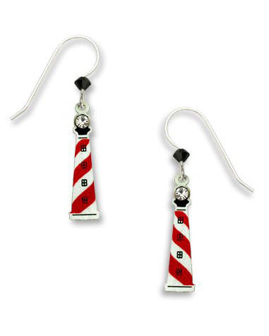 Nautical Light House Earrings, Handmade in the USA by Sienna Sky 1150