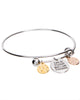 Life is Tough But I Am Tougher Inspirational Adjustable Charm Bangle Bracelet by Jewelry Nexus