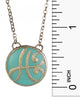 Monogram  16" Blue Gold-tone Chain Necklace with 3" Extender by Jewelry Nexus