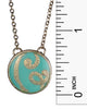 Monogram  16" Blue Gold-tone Chain Necklace with 3" Extender by Jewelry Nexus