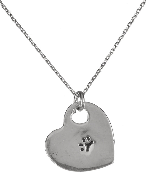 Silver-tone Pewter Meow Kitty Cat You Had Me From Meow Plaque Necklace Greater Good Rescue Donation