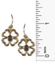 Two-Tone Lucky Clover Charm Pendant Necklace & Earring Set - Jewelry Nexus
