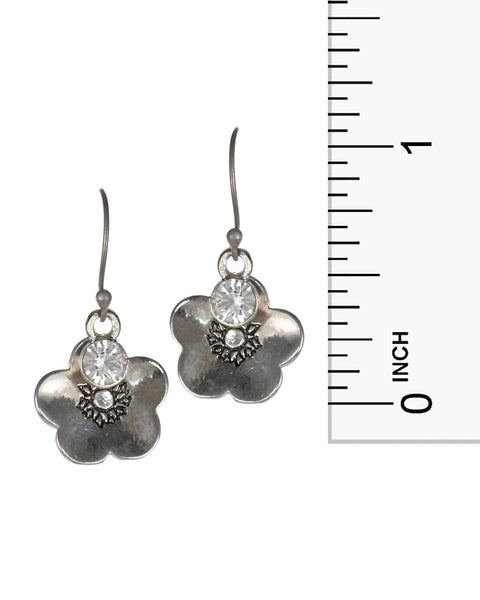 Layered Flower Filigree You Are My Sunshine Necklace & Earring Set - Jewelry Nexus