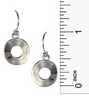 Circular Medallion Pendant Follow Your Footsteps & Rhinestone Necklace & Earring Set