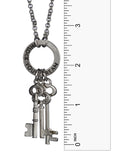 Inspirational Key Charm Medallion Unlock Your Dreams Chain  & Earring Set - Jewelry Nexus