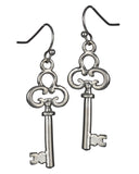 Inspirational Key Charm Medallion Unlock Your Dreams Chain  & Earring Set - Jewelry Nexus