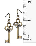 Inspirational Key Charm Medallion Unlock Your Dreams Chain  & Earring Set - Jewelry Nexus