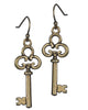 Inspirational Key Charm Medallion Unlock Your Dreams Chain  & Earring Set - Jewelry Nexus