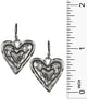 Heart Charm Pendant Necklace All You Need Is Love Necklace & Earring Set by Jewelry Nexus