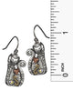 Beaded Kitty Cat Popcorn Chain Necklace with Rhinestones & Matching Earrings by Jewelry Nexus