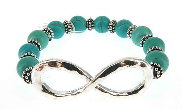 Infinity Bead Bracelet Hand by Jewelry Nexus