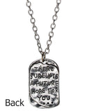 Hope Antique Anchor Dog Tag There is Surely a Future Hope For You Proverbs 23:18 by Jewelry Nexus