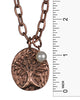Antique Hammered Tree of Life with a Imitation Pearl - Jewelry Nexus