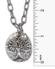 Antique Hammered Tree of Life with a Imitation Pearl - Jewelry Nexus