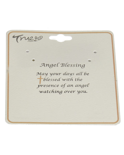 May your days all be blessed Angel Blessing Inspirational Religious Stretch Bracelet- Jewelry Nexus