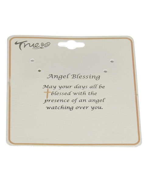 May your days all be blessed Angel Blessing Inspirational Religious Stretch Bracelet- Jewelry Nexus