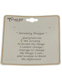 Serenity Prayer Ichthys Charm Two-tone Stretch Bracelet