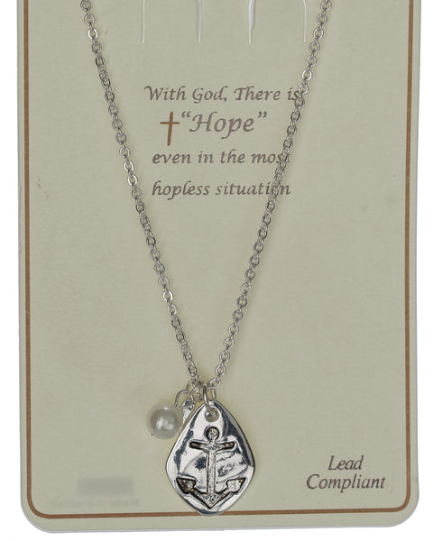 Coin Anchor Arrowhead Pendant Imitation Pearl God There Is Hope Even In The Most Hopeless Situation