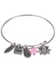 Lotus Petal Love Life Truth Beauty Antique Adjustable Bangle Bracelet Made with Love Jewelry Nexus