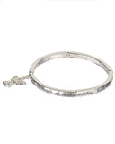 Children's Blessing Filigree Fish Silver-tone Stretch Bracelet with Prayer Bookmark- Jewelry Nexus