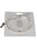 Children's Blessing Filigree Fish Silver-tone Stretch Bracelet with Prayer Bookmark- Jewelry Nexus