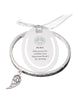 Silver-tone Angel Peace Angel Wing Charm Bracelet with Bookmark by Jewelry Nexus