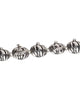 Halloween Theme Pumpkin Line Bracelet with Magnetic Closure by Jewelry Nexus