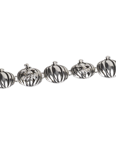 Halloween Theme Pumpkin Line Bracelet with Magnetic Closure - Jewelry Nexus