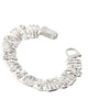 Silvertone Siamese Cat Kitty Cat Theme Magnetic Bracelet by Jewelry Nexus