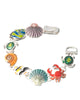 Sea Turtle Angel Fish Crab Sand Dollar Dolphin Shell Star Fish Sea life Ocean Theme Magnetic Bracelet
