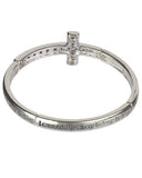 Serenity Prayer Silver-tone Cross Bracelet with Book Mark 