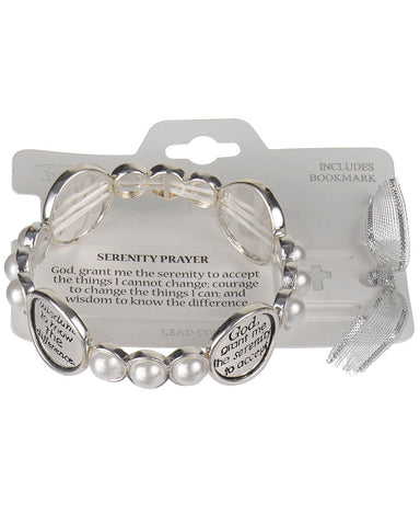 Serenity Prayer Inspirational Bracelet with Book Mark " God Grant me the Serenity..."- Jewelry Nexus