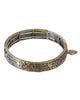 1 Corinthians 13:4 Heart Charm Hammered Stretch Bracelet "Love is patient, love is.."- Jewelry Nexus