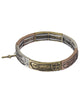 Prayer of St. Francis Cross Charm Hammered Stretch Bracelet Lord make me an instrument Jewelry Nexus