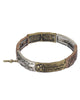 The Lord's Prayer Cross Charm Hammered  Stretch Bracelet " Our Father, who art...."- Jewelry Nexus