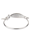 John 3:16 Inspirational Religious Bangle Bracelet with Charm - Jewelry Nexus