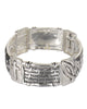 The Lord's Prayer Engraved Hammered Stretch Bracelet " Our Father, who art...."- Jewelry Nexus