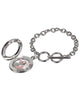 Pink Ribbon HOPE Floating Locket Three Charm Toggle Bracelet by Jewelry Nexus
