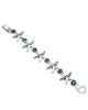Starfish & Green Brown Abalone Shell Tennis Bracelet
