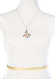 Dainty Elegant Anchor Sail Boat Helm Rolo Chain Pendant Necklace