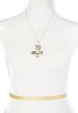 Faith Hope Love Cross Heart Anchor Pendant Rolo Chain Necklace