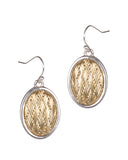 Gold-tone Weave Two Tone Collar Bib Necklace Set by Jewelry Nexus