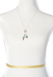 Faith Hope Love Cross Heart Anchor Pendant Chain Necklace & Earring Set