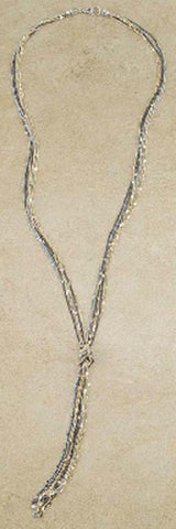 Multichain Linked Knot Necklace & Earring Set by Jewelry Nexus