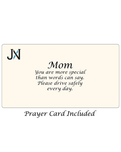Mom Protection Twist Bangle Cross Love & Heart Charm Prayer Card You are more special than you know