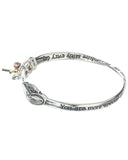 Mom Protection Twist Bangle Cross Love & Heart Charm Prayer Card You are more special than you know